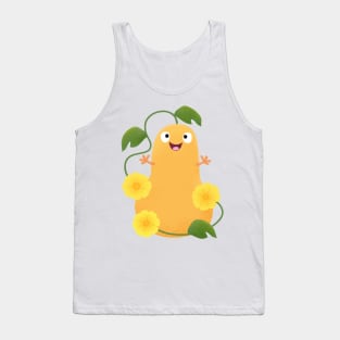 Cute happy butternut pumpkin gourd cartoon Tank Top